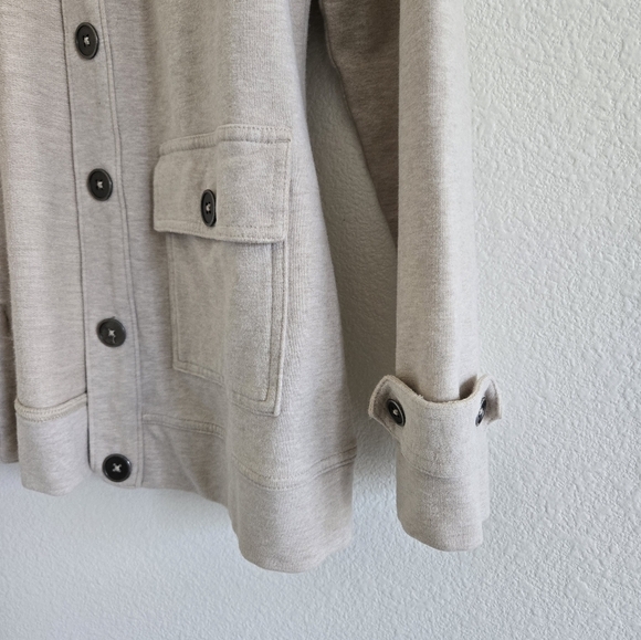 Lucy Four-Pocket Knit Utility Cardigan Sweatshirt Jacket Long Sleeve size Small - Picture 8 of 14